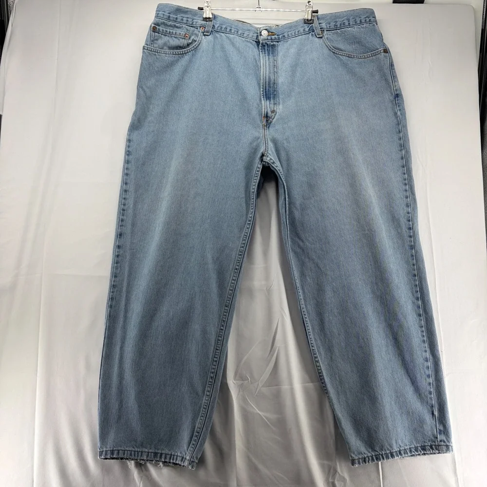 Vtg Levis 560 Comfort Fit Jeans Mens 46x30 (Fits 42x28) Light Wash Loose Tapered